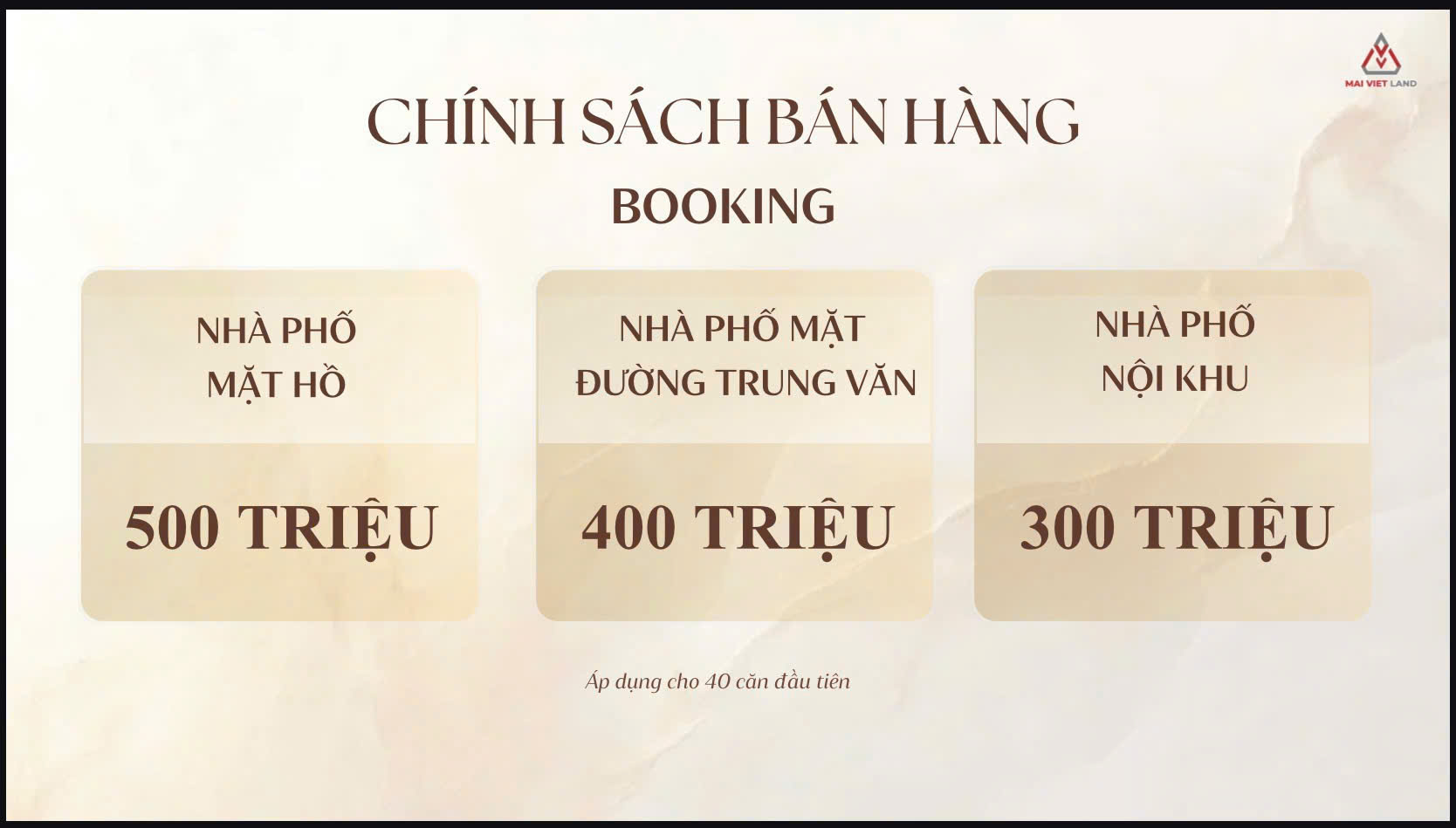 chính sách bán hàng dự án central lakeside tố hữu